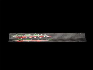 FIAT 500 Door Sills - Carbon Fiber - Italian Flag Exposed